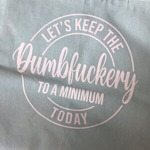 🍭Dumb****ery Linen Tote